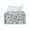 Blue Floral Art, variant on POLERO Rectangle Tissue Box Cover, Southwestern Geometric Pattern Waterproof with Buttons Rectangular Cuboid Tissue Box Cover for Home, PU Leather Car Tissue Case