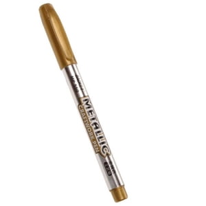 Catégorie de stylo Titre du produit pour DIY Marqueurs et scrapbooking — Stylo en métal argenté pour l'artisanat de papeterie 2ML Encre or Excellente marqueur rechargeable réutilisable lisse