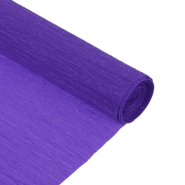 Rollo de papel crepé Uxcell de 8.2 pies de largo y 10 pulgadas de ancho para decoración de bodas azul oscuro