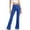 Blue, variant on Women's Flared Yoga Pants with Squat-Proof Fabric – Breathable Gym Leggings for Athleisure & Workouts Red M