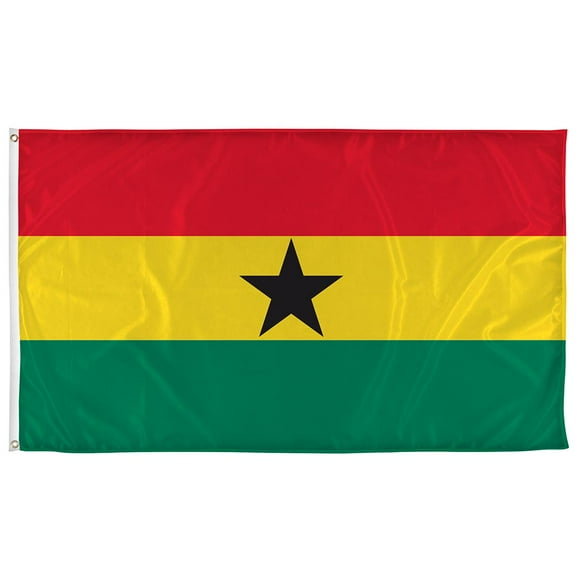 Vispronet 3ft x 5ft Ghana Flag, Outdoor Country Banner, Flag Only