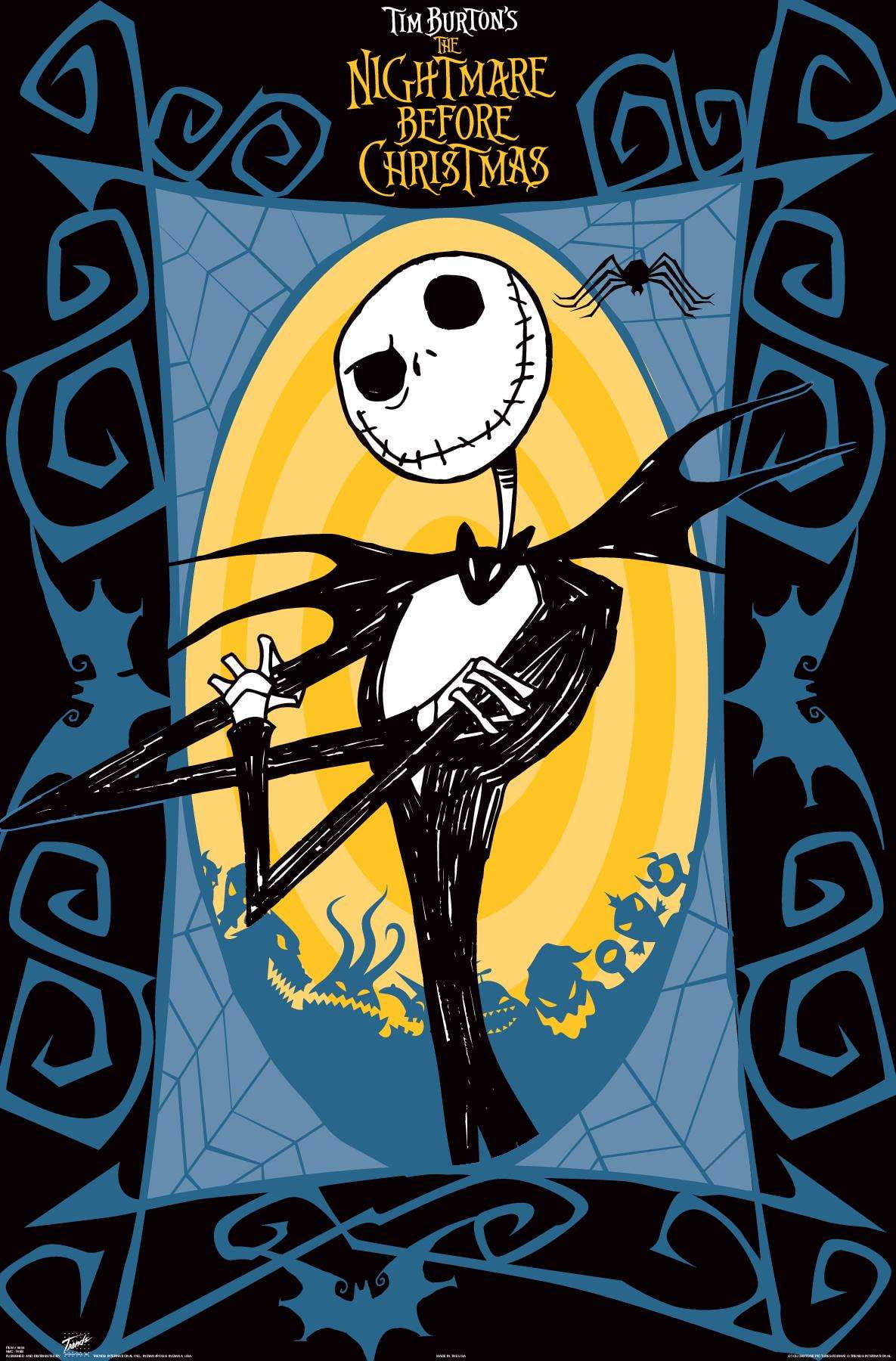 Disney Tim Burton's The Nightmare Before Christmas - Jack Frame Poster ...