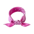thumbnail image 3 of IYYVV Soft Bandanas for Men and Women Paisley Pattern Handkerchiefs Headband Head Scarf 19x19 Inch Pink, 3 of 4