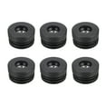 thumbnail image 1 of Unique Bargains 6 Pcs Inserts pour Tubes Ronds avec Filetage M10, pour Tube Rond 38mm/1.5 Pieds OD, Insert de Roulette en Plastique Noir Rond, 1 of 7