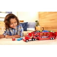 thumbnail image 2 of Disney Pixar Cars Launching Mack Transporter Truck Playset - Red Dinoco Transporter Stores 15+ Cars …, 2 of 4