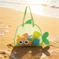thumbnail image 5 of Yannianjz Large Capacity Beach Toy Storage Bag Mesh Sand Toy Tote For Kids Outdoor Play Portable Drawstring Carry Bag For Shovels Buckets Seashells Swimming Gear, 5 of 6