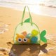 thumbnail image 5 of 8.5Gal Kids Beach Toy Storage Bag Large Capacity Mesh Sand Toy Tote Outdoor Beach Bag For Shovels Carry Bag Green, 5 of 6