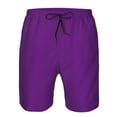 thumbnail image 4 of Naloa Purple Men's Beach Shorts, Surfing shorts, Swim trunks, Quick Dry Swim Trunks for Surfing Beach Fun - Medium, 4 of 9