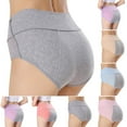 thumbnail image 2 of PUMISAS Incontinence High Waist Briefs For Women Comfortable Underpants Solid Color Underpants Oversized Panty Stretch Panties Proof Menstrual Pants, 2 of 4