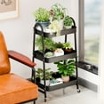 thumbnail image 7 of Aruwei A-Line Fruit Vegetable Storage Cart, 3 Tiers Stackable Carbon Steel Storage Baskets with Casters, Fruit Vegetable Produce Organizer Bins for Kitchen, Pantry, Bathroom Clearance_Storage Rack, 7 of 7
