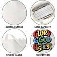 thumbnail image 3 of Glory to God in the Highest. Savior King Christian Women Men Canvas Bag 1Pc, 3 of 5