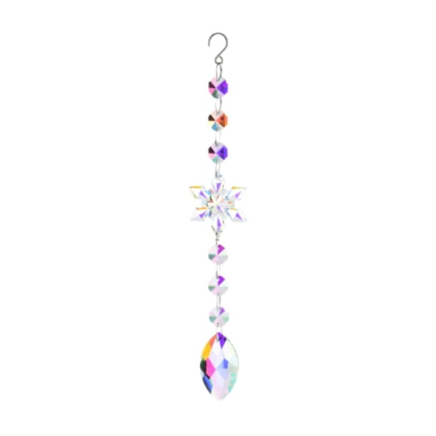 Adorno de árbol de Navidad, decoración invernal, colgante de copo de nieve para pared interior de coche 4x25 cm
