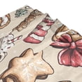 thumbnail image 3 of Holiday Themed Treats Pattern 72x72 Waterproof Shower Curtain Liners Durable Metal C-Hooks Fade-Proof Thermal Print Anti-Splash, 3 of 5