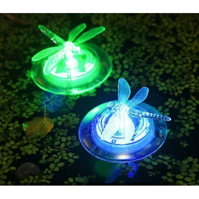 X 2PCS Solar LED Floating Pool Light Solar Powered Colorful Swimming Underwater Drift Lamp For Yard Pond Garden Pool Decoration Light Waterproof Outdoor Light