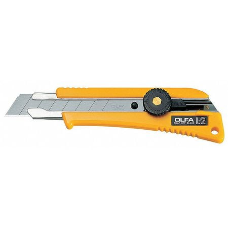 - OLFA L-2 Snap-Off Knife,6 In,Yellow