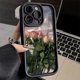 thumbnail image 4 of Funda de silicona con pintura al óleo para iPhone, carcasa con flor rosa blanca para iPhone 11, 12, 13, 14, 15 Pro Max, XS, X, XR, 78 Plus, SE 2020, 4 of 5
