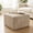 Camel, variant on ChenyueFurn 37.5" Corduroy Square Ottoman with Upholstered Seat,Blue