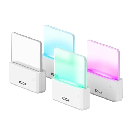 Koda Color Changing LED Night Light (4-Pack) - Plug Into Wall, Dimmable, Energy-Efficient LED Night Lights with Dusk-to-Dawn Sensor for Bathroom, Hallway, Bedroom, - Room