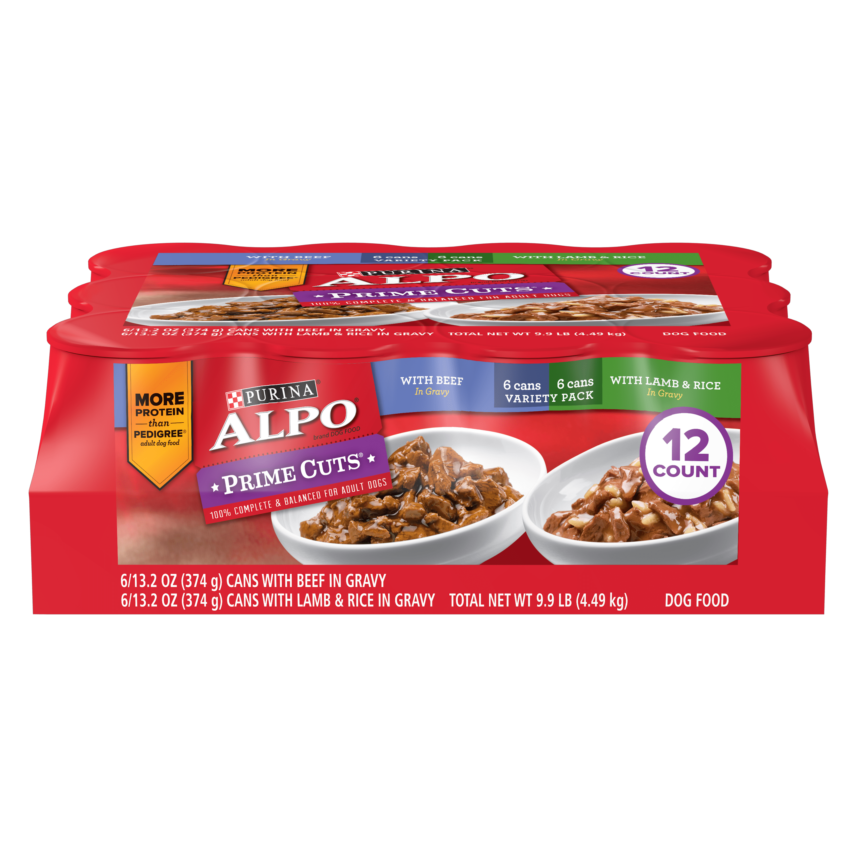 Purina ALPO Gravy Wet Dog Food Variety Pack, Prime Cuts