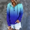 thumbnail image 2 of shqvo Hoodie for Women Tie Dye Sweatshirt Button Down Tops Casual Long Sleeve Oversize Pullover Sweater Shirt Hoodies with Pockets Fall Winter Fashion Hooded Jackets, 2 of 7