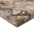 thumbnail image 4 of Ambesonne Floral Fitted Sheet, Grunge Retro Flower Pattern, Queen Size, Eggshell and Dark Tan, 4 of 5