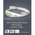 thumbnail image 1 of Lámpara de cuello blanco para lectura, 4 cuentas LED 1000mah Usb recargable Atenuación continua Abrazo Luz de lectura con 3 modos de luz, luz de libro manos libres ShuxiuWang 8390612951947, 1 of 1