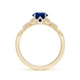 thumbnail image 2 of ANGARA Lab Grown 1.2 Ct Blue Sapphire Engagement Ring for Women in 14K Yellow Gold (Size-6.5mm) | September Birthstone, Anniversary, Jewelry Gift for Women | Lab-Grown Blue Sapphire Ring, 2 of 8