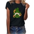 thumbnail image 1 of Blusas sueltas casuales con estampado interesante y cuello redondo para mujer Fridja  bn1586, 1 of 6
