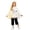 3-White, variant on JAJAHO Toddler Boys Girls Halloween Outfits Ghost Poncho Hoodie And Capris 2 Piece Sets Kids Halloween Clothes 3M-9T