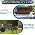 thumbnail image 7 of Replacement Cushions for Outdoor Swing, Swing Replacement Cushions Thicken 4" with Backrest, Waterproof Bench Cushions for Patio Furniture Porch Swing Cushions (Brown), 7 of 7