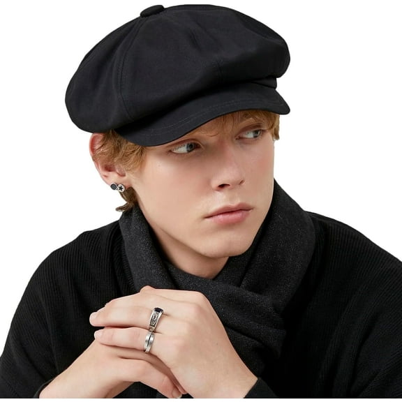 DOVACKA Classic Newsboy Hat, Unisex Ivy League Style Outdoor Casual Flat Cap, Beret-Style Bread Hat