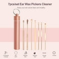 thumbnail image 2 of 7pcs/Set Ear Wax Pickers Cleaner Stainless Steel Earpick Wax Remover Curette Ear Pick Cleaner Ear Cleaner Spoon, 2 of 8