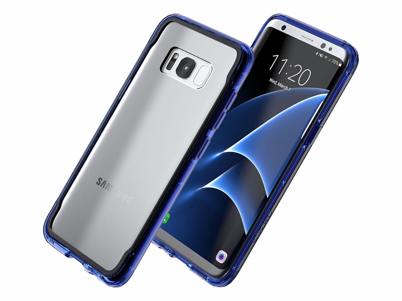 Griffin Case Survivor Clear Per Samsung Galaxy S8, Custodia Trasparente Antiurto, Certificazione Militare 810G, Resistente Ai Graffi (6H)