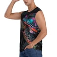 thumbnail image 2 of Disketp Colorful Plant Turtle A Sleeveless Tshirts for Men, Muscle Shirts for Men Dry Fit Tank Top-X-Large, 2 of 5