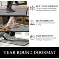 thumbnail image 6 of A1HC Indoor Outdoor Mat, Front and Back Entrance Welcome Mats, Front Door Patio Mats 16X24 Inches, Non-Slip Easy Clean Entrance Washable Doormats, Light Grey, 6 of 8
