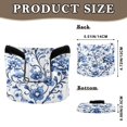 thumbnail image 2 of Haosy Floral with Blue Flowers Golf Mallet Putter Cover Strong Magnetic Leather Golf Club Headcover Closure, 2 of 7