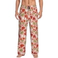 thumbnail image 1 of Fotbe Dragonfly Mushroom Pantalones de Pijama para Hombre, Pantalones de Dormir, Pantalones de Casa con Cintura Ajustable y Bolsillos-X-Large, 1 of 6