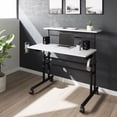 thumbnail image 5 of Techni Office Solutions 40" White and Black Durable Rectangular Writing Desk, 5 of 9