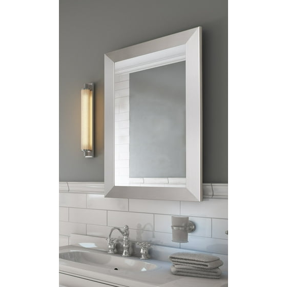 Hitchcock Erfield Brushed Nickel Silver Urban Metro Ii Wall Mirror