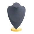 thumbnail image 3 of Jumpingount Soporte de exhibición de collar, busto de maniquí, estante de fotografía, contenedor, mostrador de oficina, tienda, organizador de Ropa, zapatos y accesorios Miscelánea Gris oscuro/S, 3 of 6