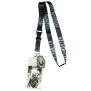 Star Wars The Mandalorian Mudhorn Rhino Sigil Lanyard ID Holder with Rubber Charm and Collectible Sticker