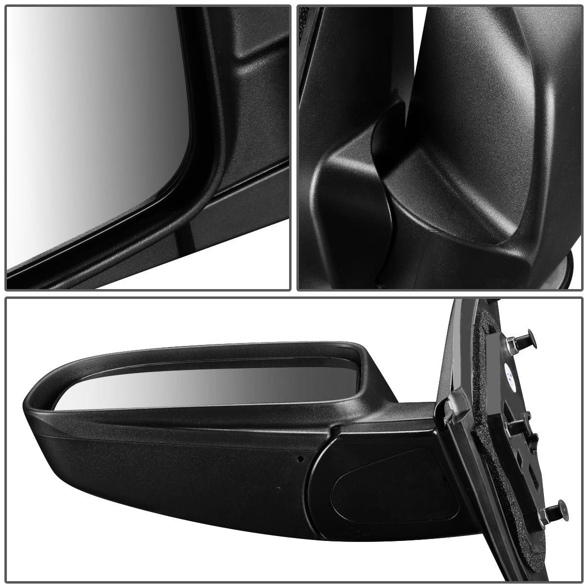 DNA Motoring OEM-MR-HY1320162 For 2007 to 2012 Hyundai Santa Fe OE Style Powered+Heated Driver / Left Side View Door Mirror Replacement 876100W010 08 09 10 11