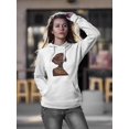 thumbnail image 3 of Drawn Of A Woman Profile Hoodie Women -Image by Shutterstock, Female 3X-Large, 3 of 4