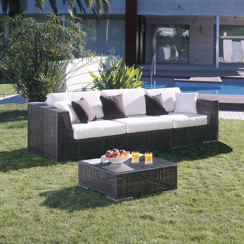 Hospitality Rattan Soho 3 Piece Deep Seating Group With Cushions Com Hospitality Rattan Soho 3 Piece Deep, Hospitality Rattan Outdoor Furniture