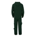 thumbnail image 4 of TBWNWG Men's Casual Solid Color Suit Set Comfortable Stylish Business Formal Jacket Pants Outfit For Wedding Party,Size M, 4 of 7