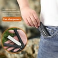 thumbnail image 3 of Afilador Mini plegable Inteprter piedra de afilar Cocina herramientas Gadgets para Camping negro, 3 of 6