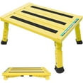 thumbnail image 1 of Large Platform RV Steps Level Adjustable Height Aluminum Folding Step Stool Light Folding skidding RV Step Supports Up to lb (), 1 of 7