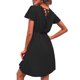 thumbnail image 4 of Vestido De Verano Para Mujer, Transpirable, Cuello En V, Cintura Elástica, Vestido De Manga Acampanada Para La Vida Diaria ANGGREK Otros, 4 of 6
