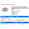 thumbnail image 2 of Front Brake Rotor and Hub Assembly - Compatible with 1997 - 1999 Ford F-150 RWD 1998, 2 of 2