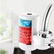 thumbnail image 4 of Calentador de agua instantáneo de 3kw y 220v, pantalla de temperatura de grúa, calentador de agua eléctrico, calefacción de agua caliente sin tanque, grifo de cocina para baño con enchufe de la UE (blanco) BRI  Rojo Verde, 4 of 5